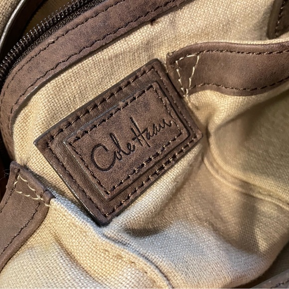 Cole Haan Fabric Handbag with Leather Trim - Picture 12 of 16